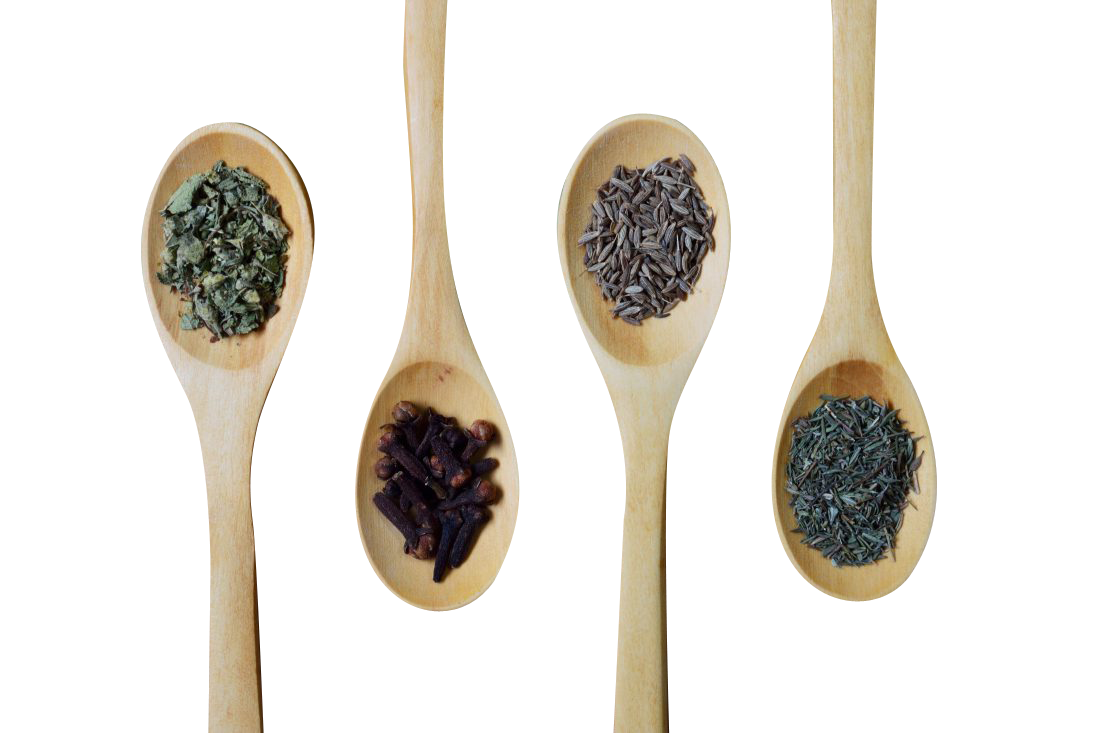 Spices in Spoon Transparent Background PNG
