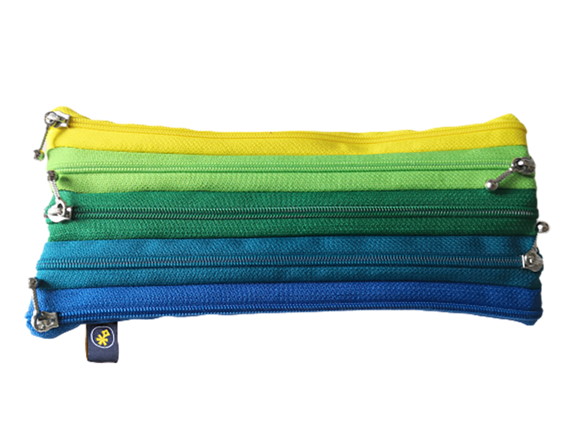 Multicolored bag with chains transparent background PNG