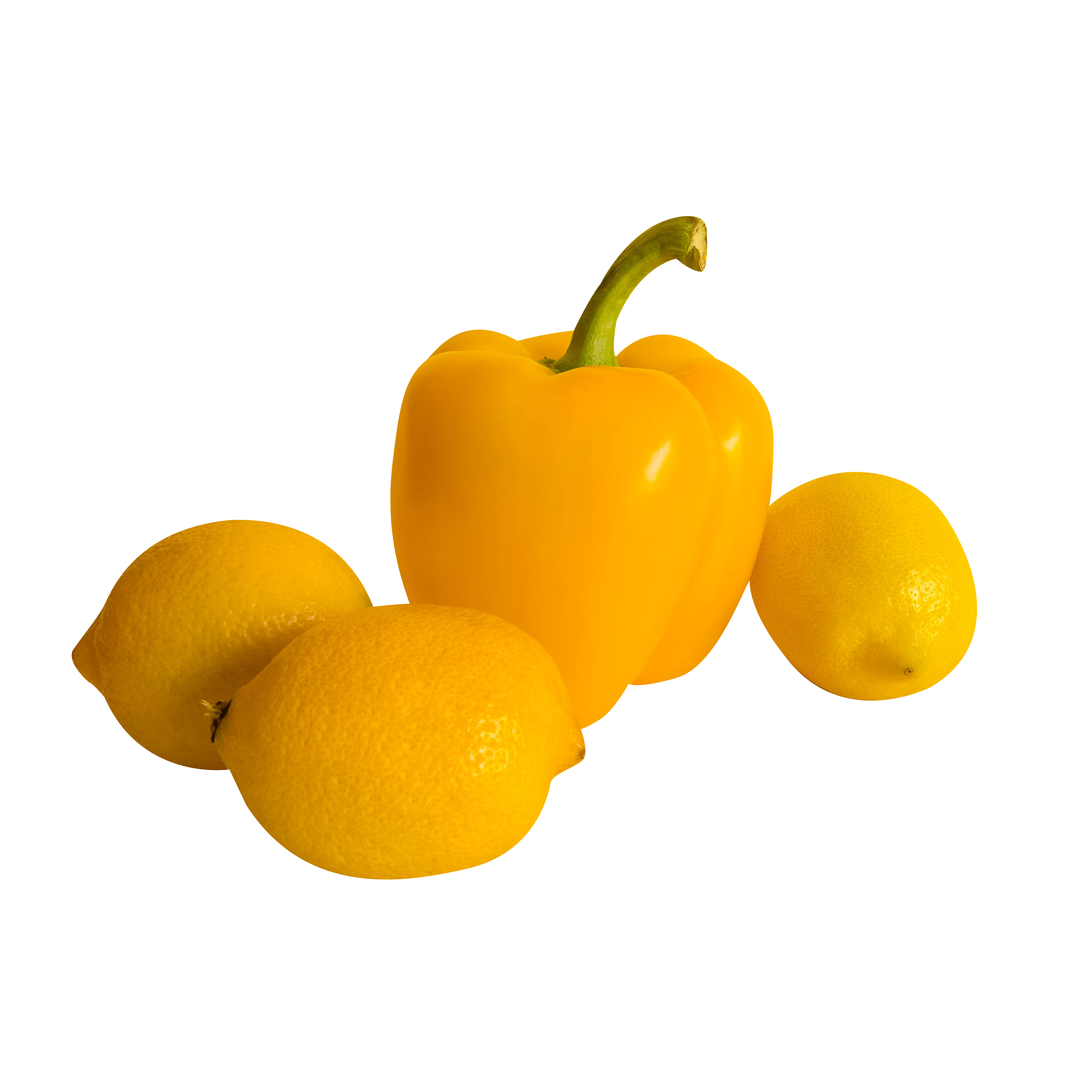 Pepper and Lemon Transparent Background PNG
