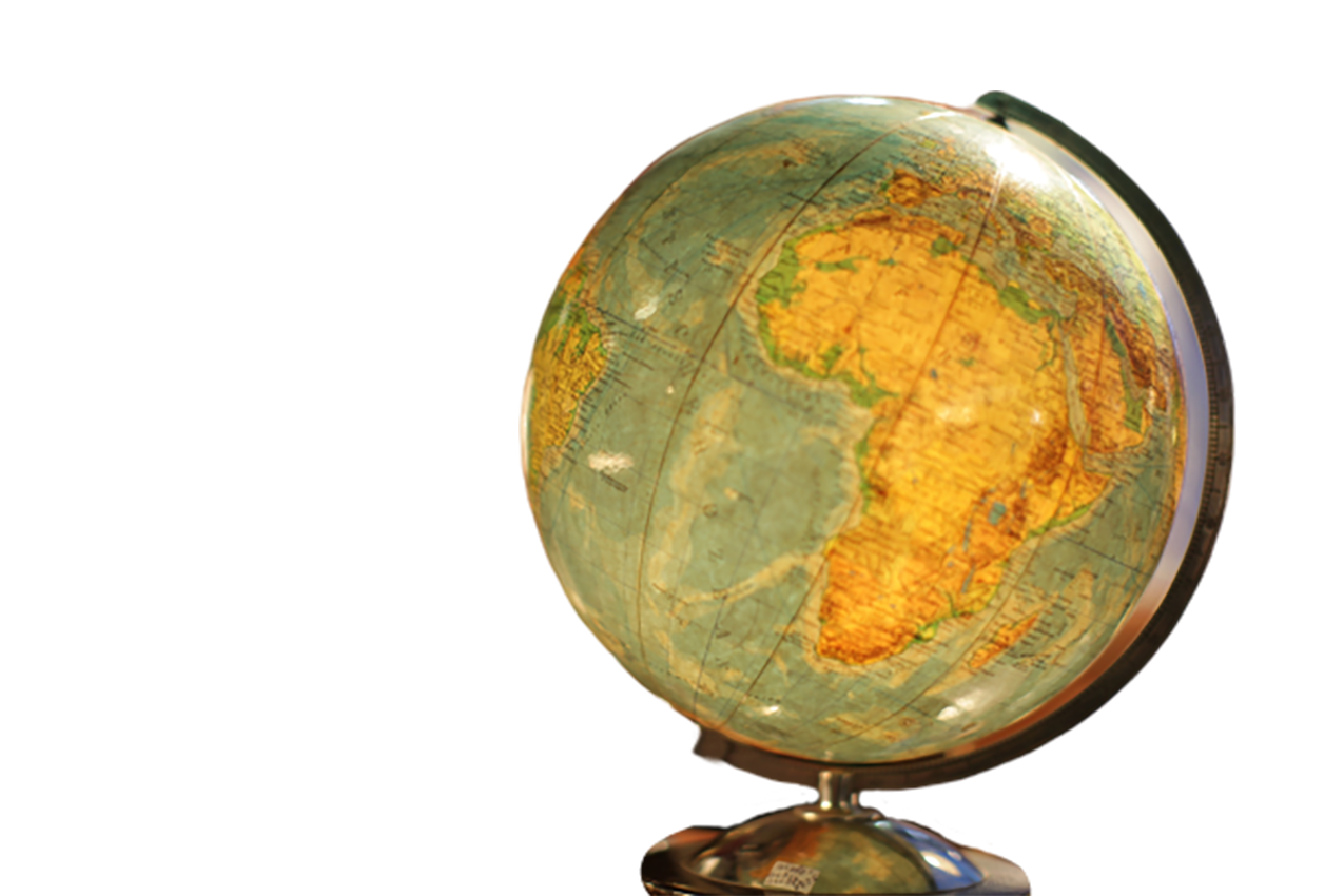 A simple globe transparent background PNG