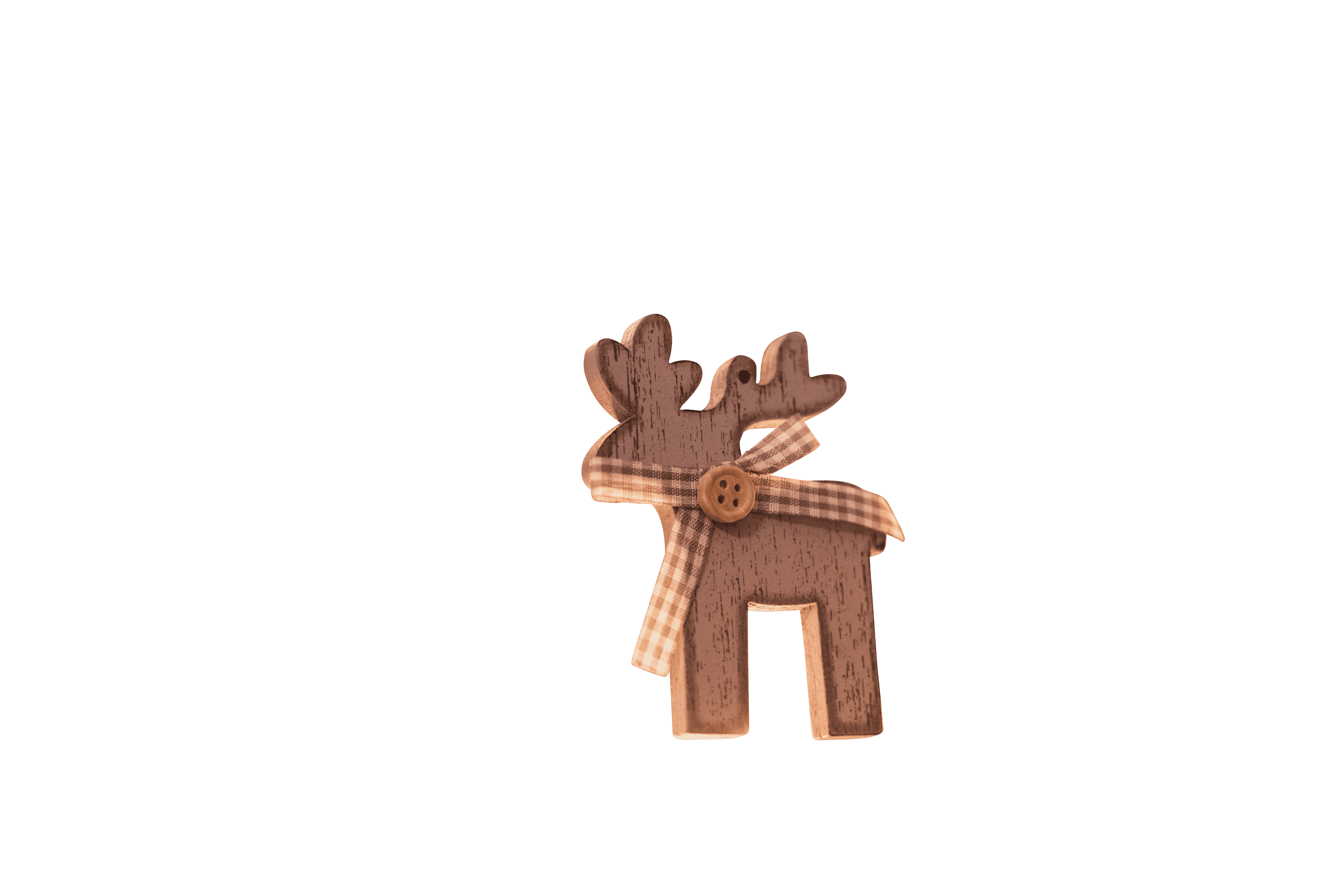 vintage christmas deer decorative ornament transparent background.png