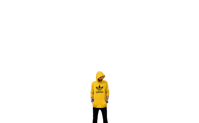 yellow adidas shirt boy transparent background PNG 