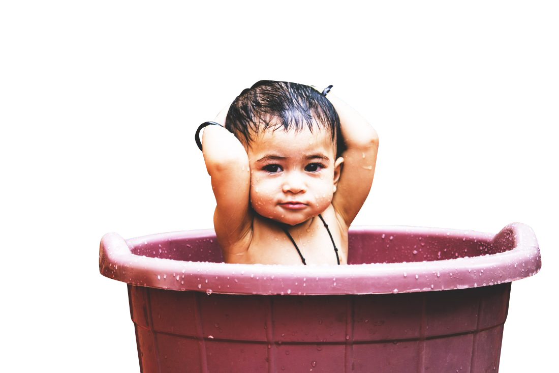 Baby with Brown Hat Transparent Background PNG