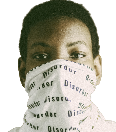 Man wearing a white mask transparent background PNG