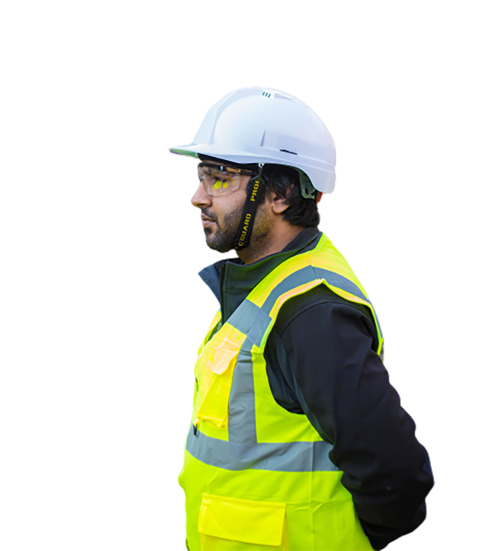 A Construction worker transparent background PNG 