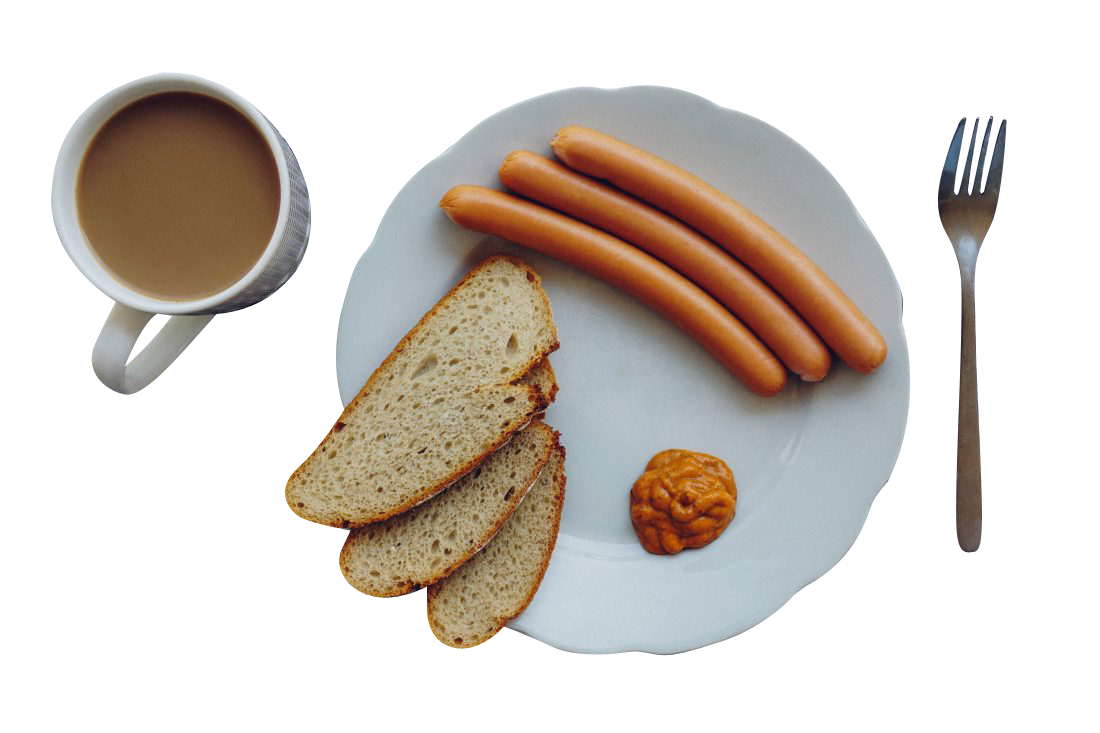 Sausages Breakfast Transparent Background PNG