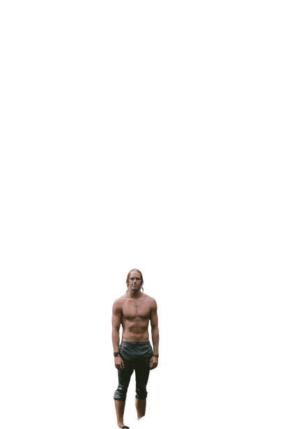 Man in leggings with Transparent Background PNG Image  