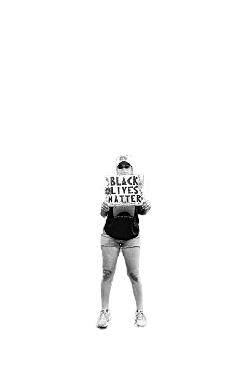 A woman is doing a protest transparent background PNG