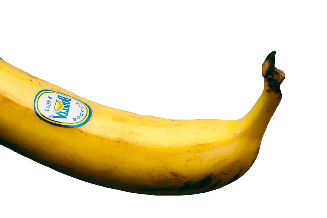 Banana Blue Tag Transparent Background PNG