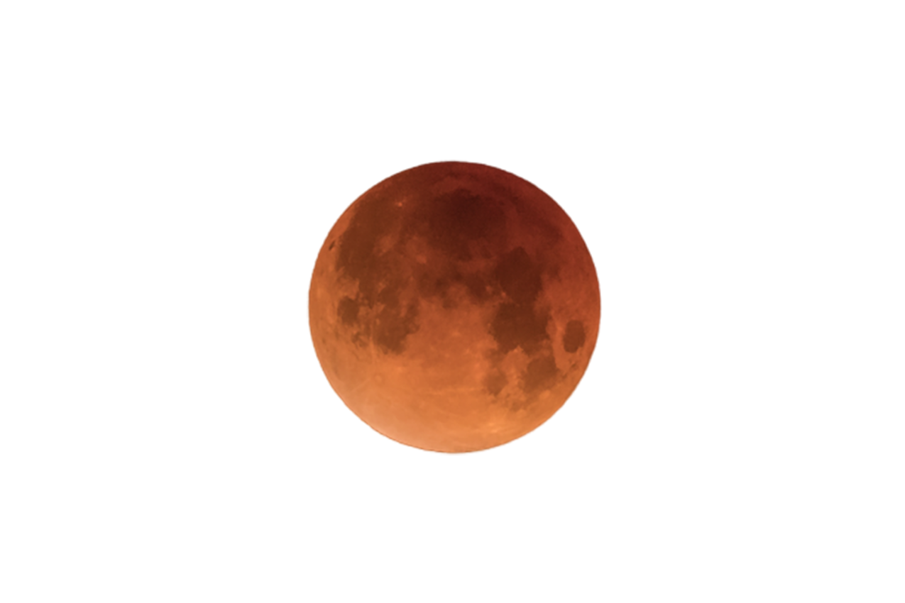 A Blood Red Moon transparent background PNG