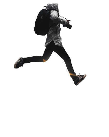 Boy jumping long jump transparent background PNG 