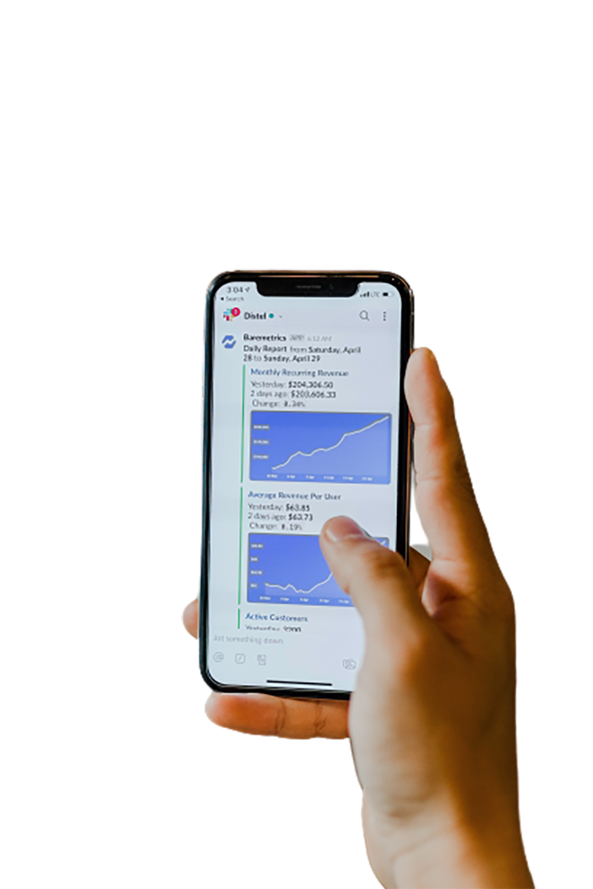 Working with a Smartphone transparent background PNG 