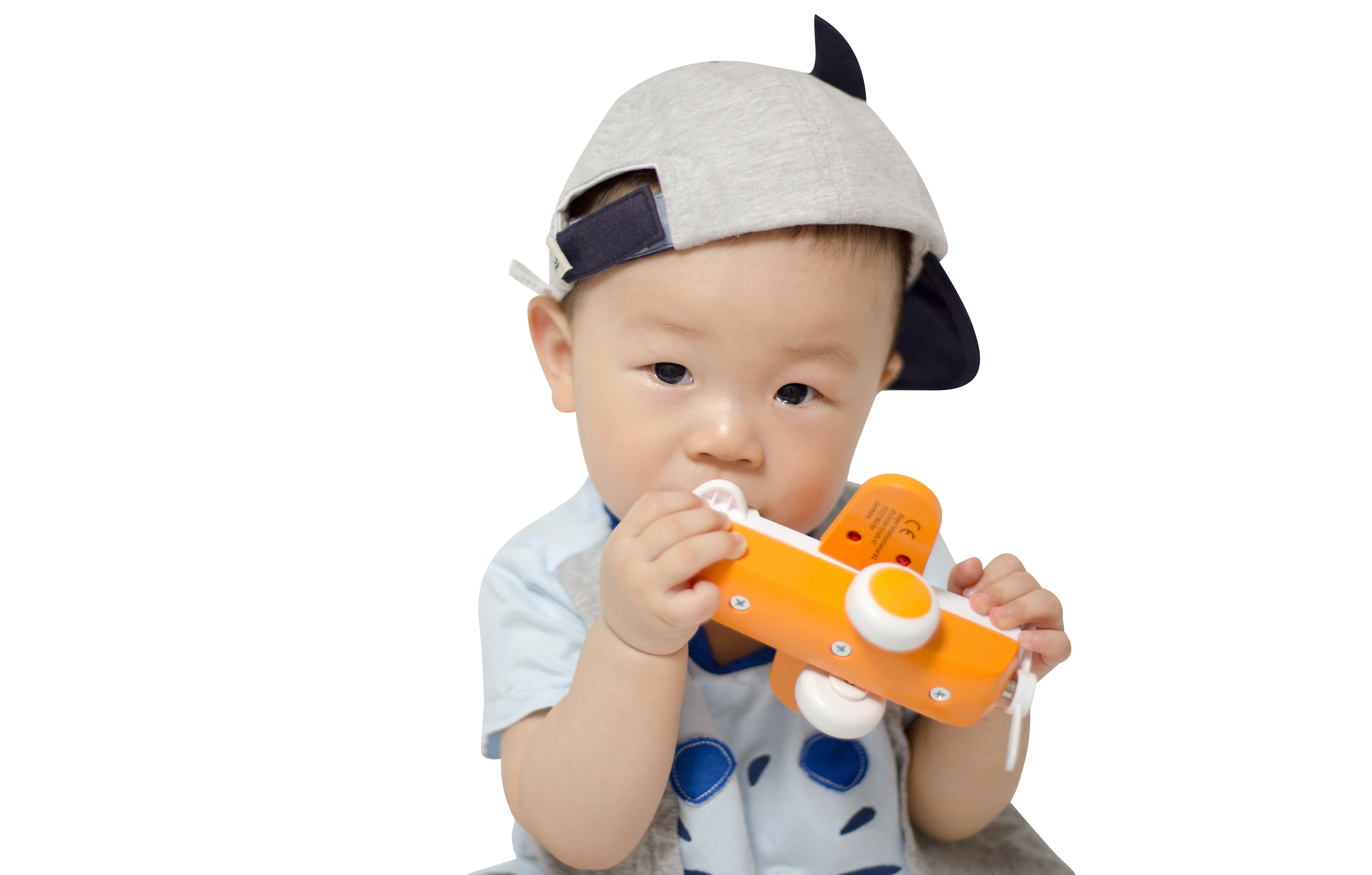 Child playing with toy Transparent Background PNG