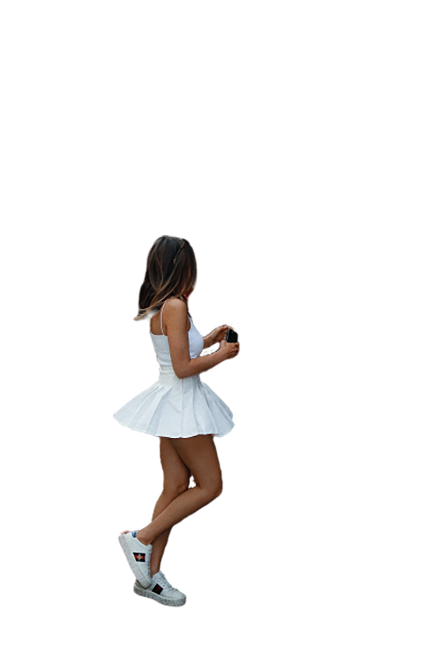 A young girl transparent background PNG