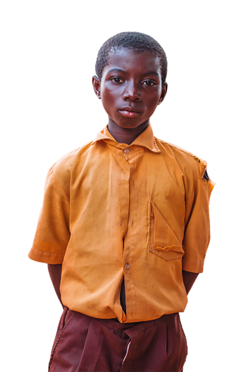 A poor African boy transparent background PNG