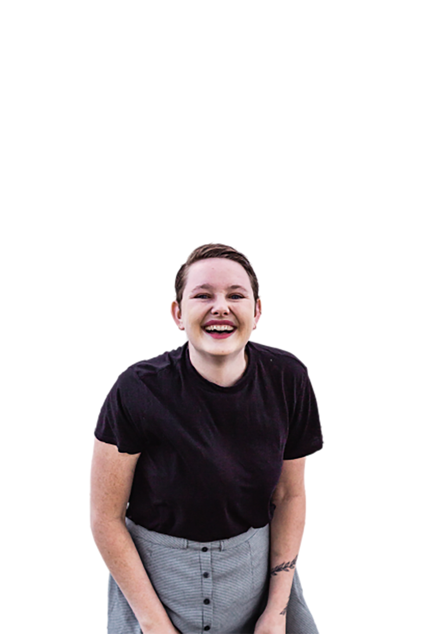 Lovely woman with small hair transparent background PNG