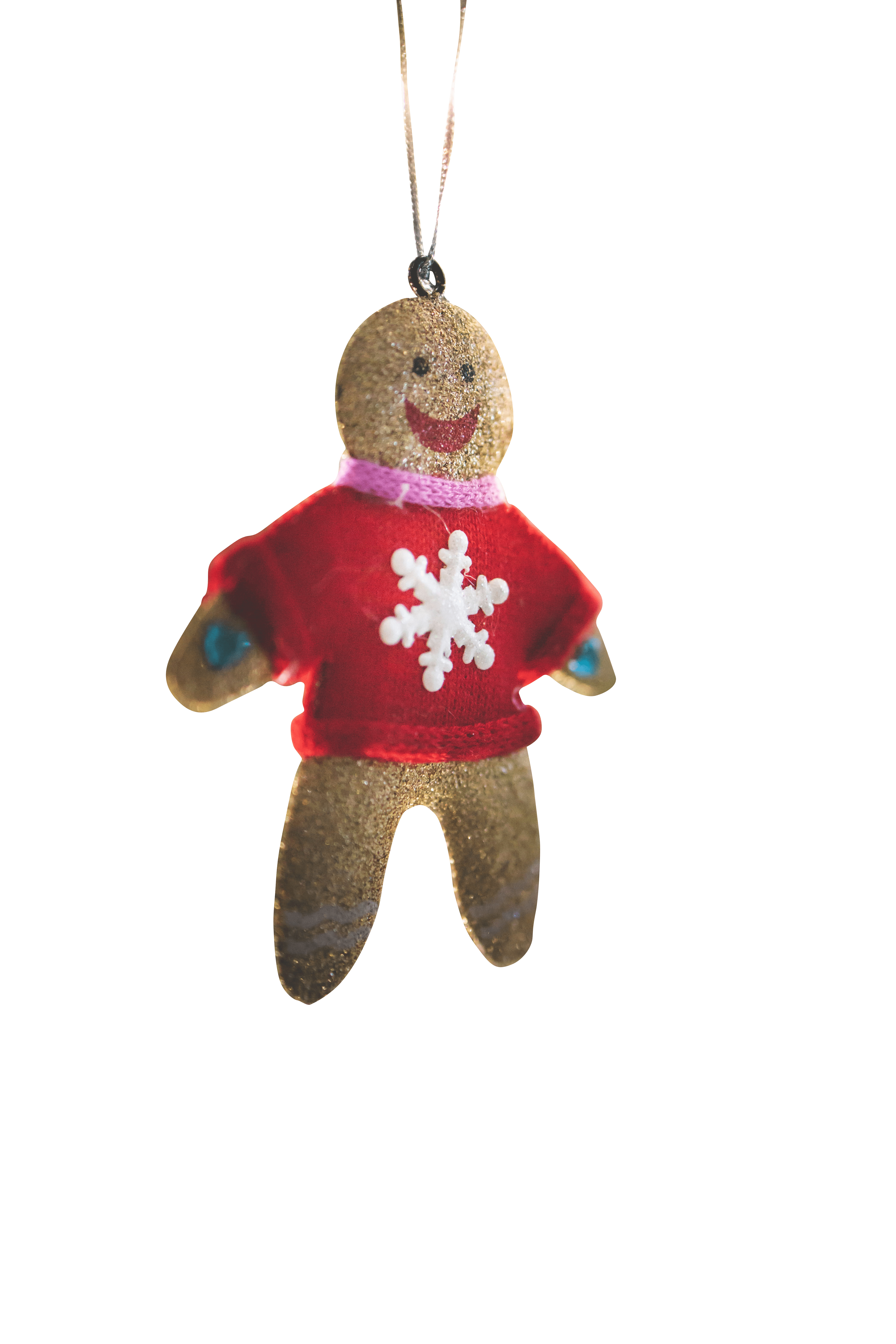 Christmas gingerbread man soft toy transparent background.png