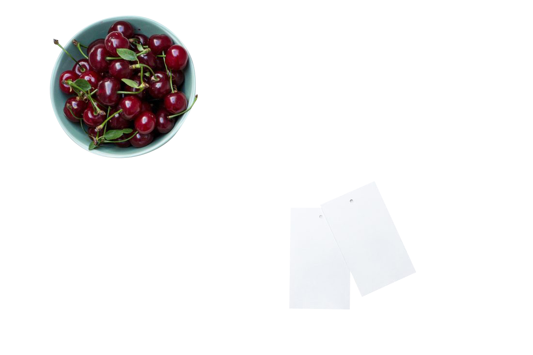 Cherries in Bowl Transparent Background PNG