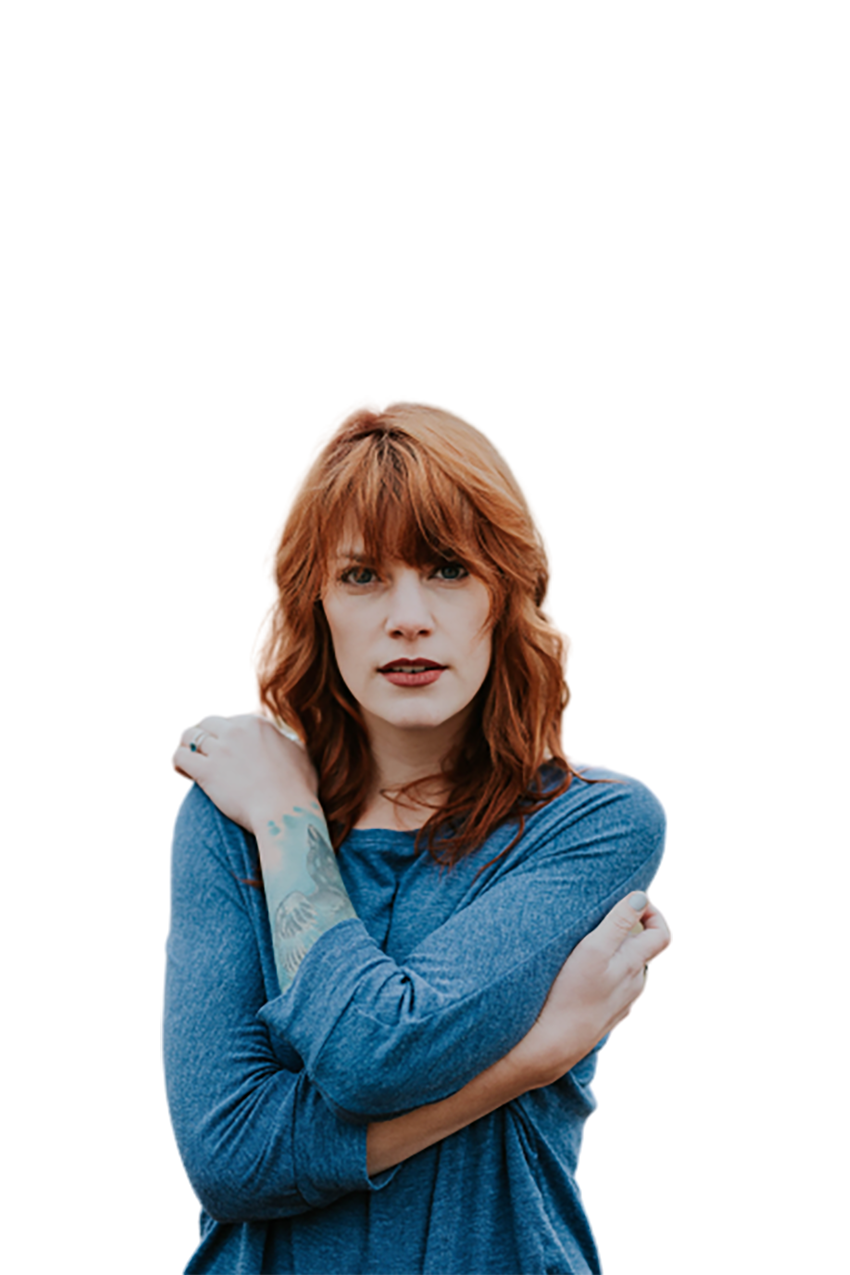 A redhead woman transparent background PNG