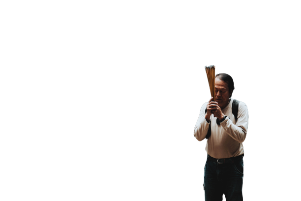 Traditional person having objects in hand Transparent Background PNG