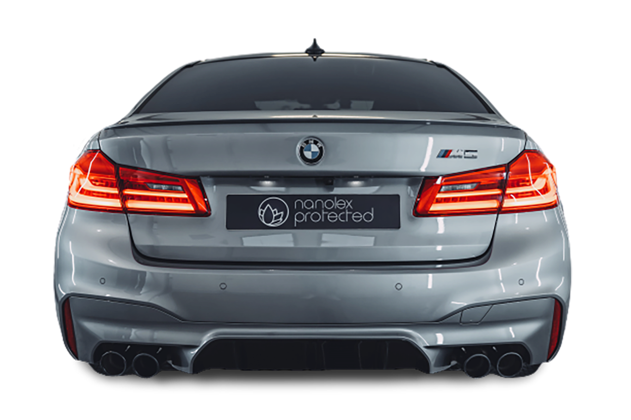 Grey BMW Car transparent background PNG
