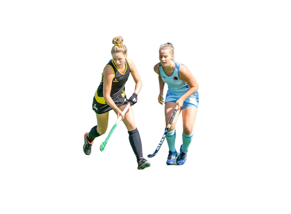 Girls Playing hockey transparent background PNG