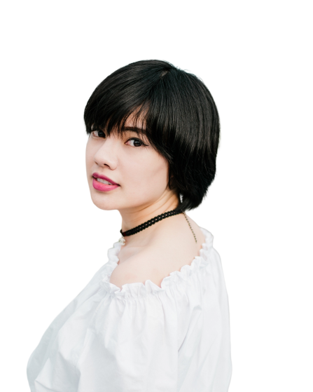 Girl with short hairs Transparent Background PNG 
