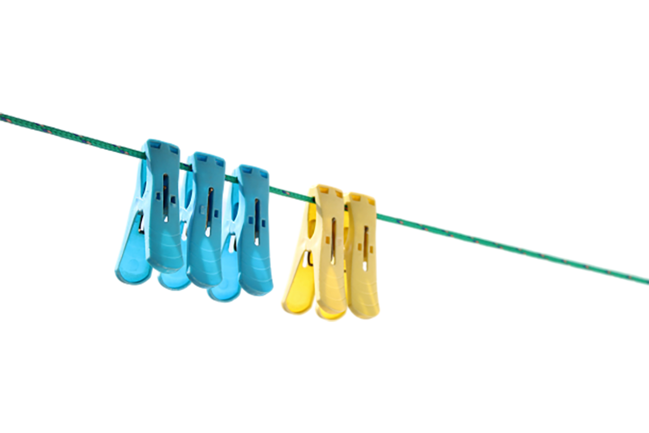 Clips in a rope transparent background PNG